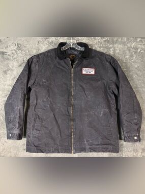 Old Forester Bourbon Men’s Utility Coat Black Size XL‎